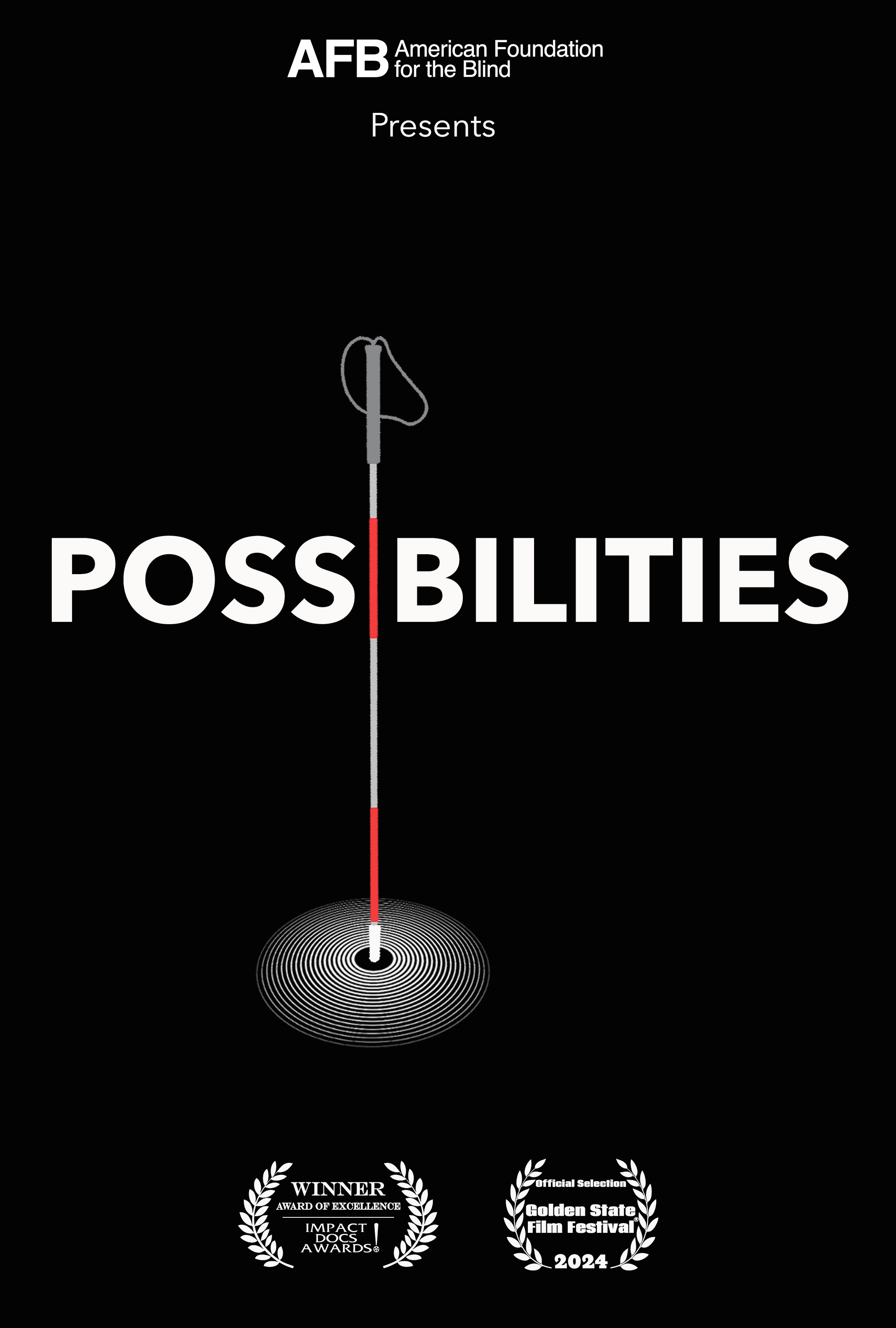 The American Foundation for the Blind presents Possibilities. Two Laurel Awards.
