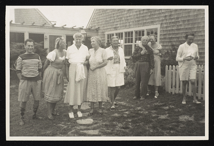 Helen Keller in Martha's Vineyard with famous friends