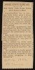 Thumbnail of Newspaper article entitled "Urges State Blind-Aid: Miss Keller Te...