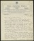 Thumbnail of Letter from Mr. Hoskins, The Cornish Times, Liskeard, England to ...
