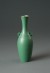 Thumbnail of Green pottery vase with handles, with metal bands at top of neck ...