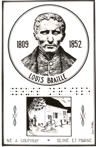 Louis Braille drawing easy  How to draw Louis Braille drawing