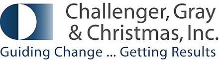Challenger, Gray and Christmas logo.