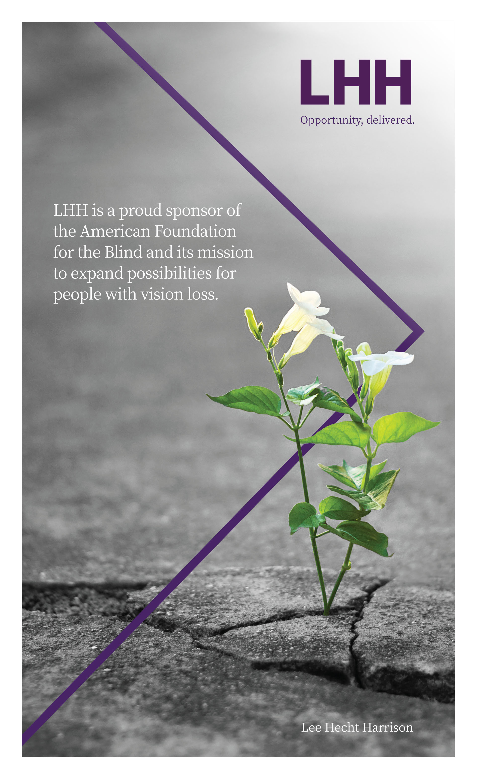 Lee Hecht Harrison HKAA 2020 Ad | American Foundation for the Blind