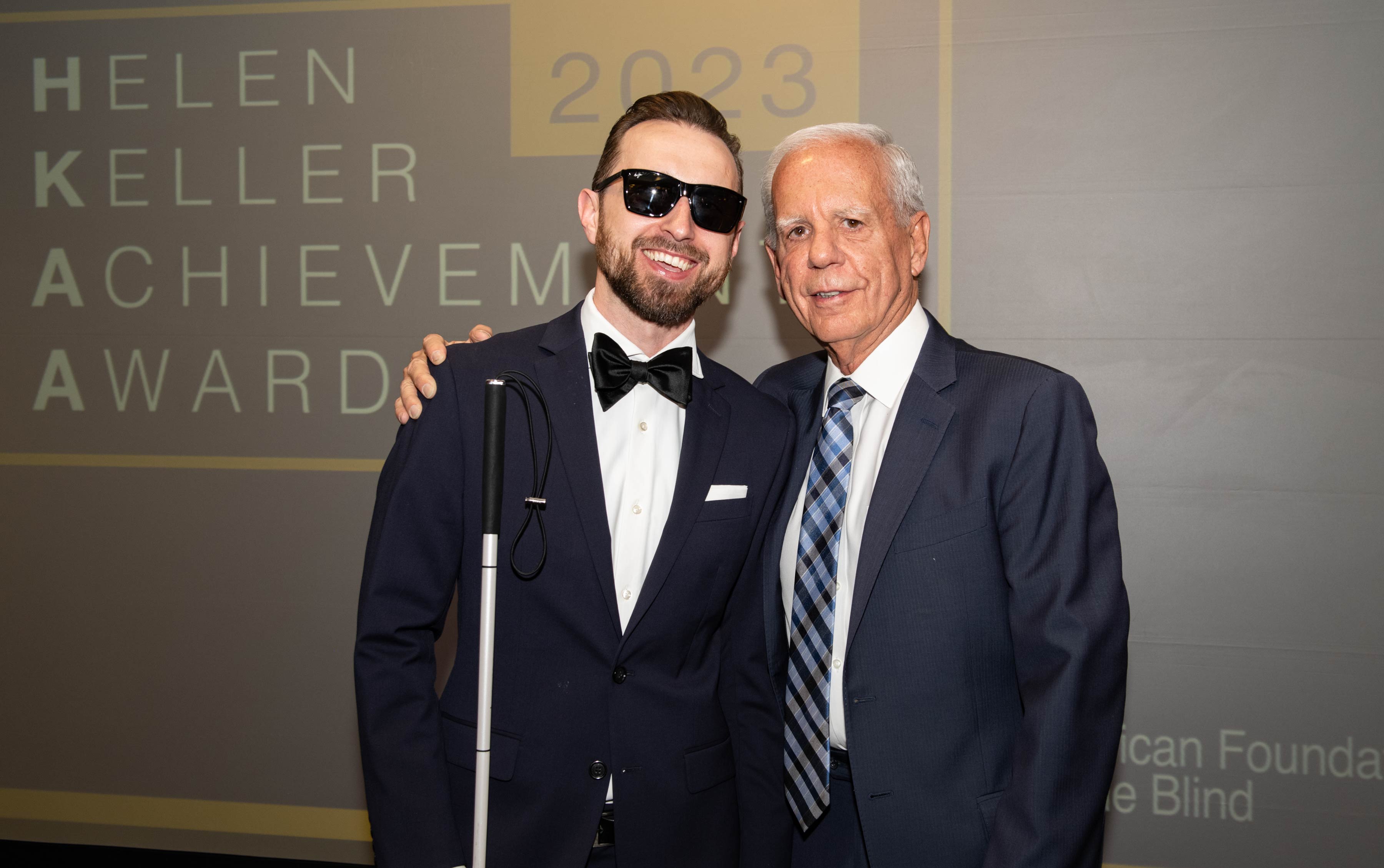 Tony Coelho and Petr Kucheryavyy, 2023 Helen Keller Achievement Award Recipients