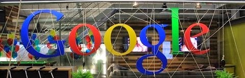 Photo of Google logo from the Sydney Google office