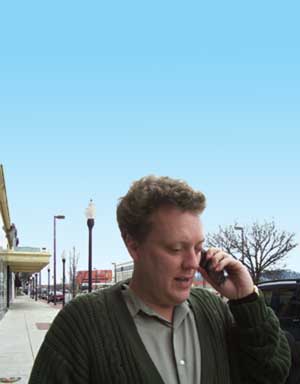 Photo on cover: Darren Burton talking on the Audiovox 9500 cell phone