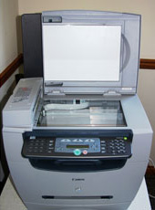 Photo of the Canon desktop unit.