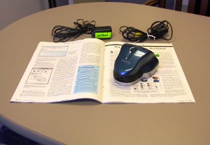Photo of the Carson DR-200 ezRead Electronic Reading Aid.
